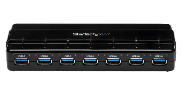 StarTech USB 3.0 Hub 7 Port / Rozbočovač / 7x USB-A / napájecí adaptér / černá (ST7300USB3B)