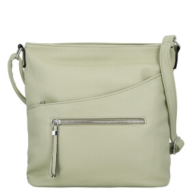Trendy dámská koženková crossbody kabelka Lima, světle zelená