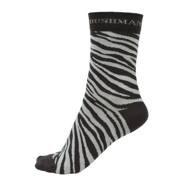 Bushman Pánské i dámské ponožky Zebra, hnědé 39-42