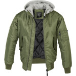 Brandit Bunda MA1 Sweat Hooded olivová | šedá 7XL