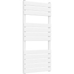 CERANO - Koupelnový radiátor Claude - boční připojení - 575 W - bílá lesklá - 1200x500 mm CER-451080