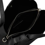 Luxusní dámská kožená kabelka do ruky Roswita, černá