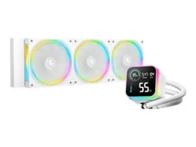 Deepcool LQ360 Ultra ARGB bílá / AIO vodní chladič CPU / 3x 120 mm / 500-2150 RPM / 32 dB / 55 CFM (R-LQ360-WHASMC-G-1)