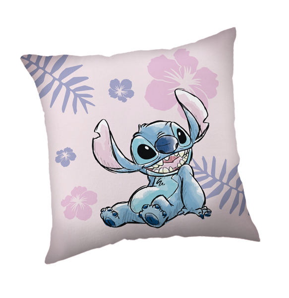 Polštář Lilo &amp; Stitch Pink 35x35 cm