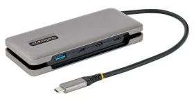 StarTech USB-C Hub 4 porty šedá / 10 Gbps / 3x USB-C / 1x USB-A (HB31CM1A3CB)