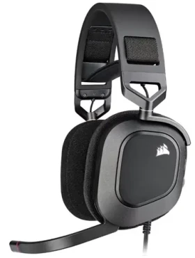 Headset Corsair HS80 RGB černá / Herní sluchátka s mikrofonem / USB / kabel 1.8m (CA-9011237-EU)