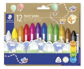 Staedtler Noris Jumbo 12 ks / Voskovky / Trojúhelníkové / Box / od 4 let (228 14 C12)