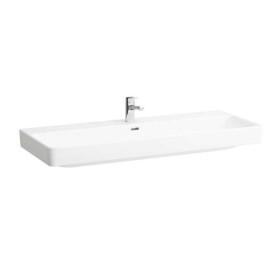 Laufen - Pro S Umyvadlo, 120x47 cm, 1 otvor pro baterii, s LCC, bílá H8149654001041