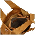 Trendy dámský koženkový set kabelek Winona, žlutý