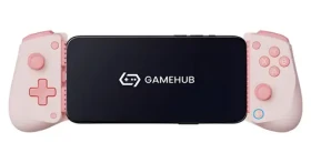 GameSir X5 Lite růžová / Herní ovladač s držákem pro chytrý telefon / USB-C / Hall Effect / Android, iOS (GSX5LP003-1)
