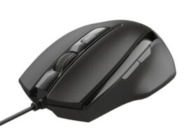 Trust Voca Comfort Mouse černá / Optická myš / 2400DPI / 6 tlačítek / USB / 1.6m (23650-T)