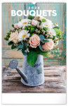 Nástěnný kalendář 2026 NOTIQUE - Kytice, 33 x 46 cm