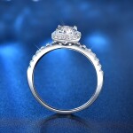 Royal Fashion stříbrný prsten HA-XJZ003-SILVER-MOISSANITE-ZIRCON Velikost: 6 (EU: 51-53)