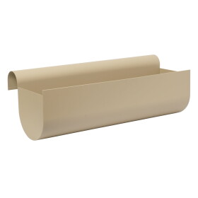 Ferm Living Závěsný truhlík na balkon Uma Cashmere Large, béžová barva, kov