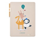 LIEWOOD Magnetický LCD kreslící tablet Zora Around the World, krémová barva