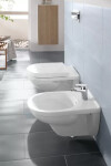 VILLEROY & BOCH - O.novo Závěsný bidet 360x560 mm, 1 otvor pro baterii, CeramicPlus, alpská bílá 546000R1