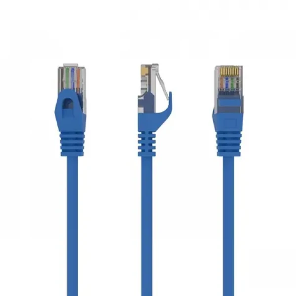 UTP patchcord Cat.6 0,5 m modrý economy / Patch kabel / RJ45-RJ45 / nestíněný (PP6U-0.5M/B)