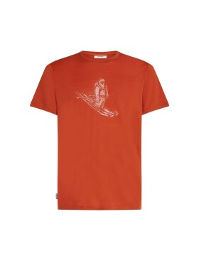 ICEBREAKER Mens 150 Tech Lite SS T Skiing Yeti, Agate velikost: S