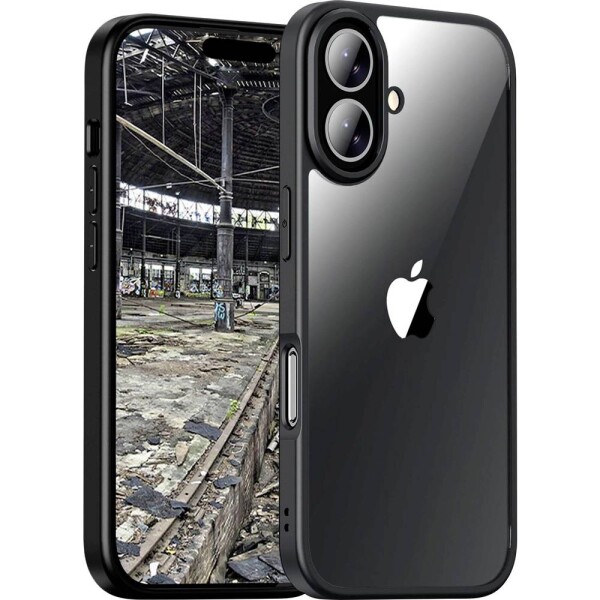 JT Berlin BackCase Pankow Hybrid zadní kryt na mobil Apple iPhone 16 Plus černá, transparentní indukční nabíjení