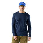 SMARTWOOL Mens Bearly Plaid Active Long Sleeve Gr, Deep Navy (vzorek) velikost: M