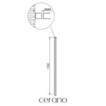 CERANO - Rozšiřovací profil pro boční stěnu - Orlano - černá matná 30 mm CER-383854