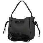 Módní dámská koženková kabelka na rameno Aminta, černá