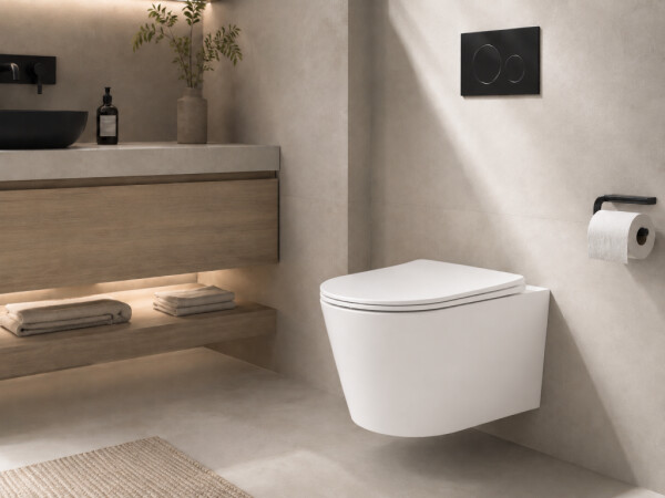 CERANO - WC závěsné Hugo, Vortex - vírové splachování + Slim/SoftClose sedátko - bílá lesklá - 53x36 CER-680363