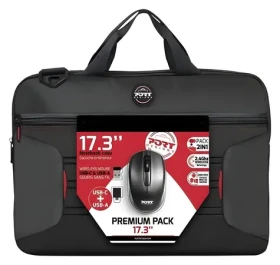 PORT DESIGNS Premium Pack 17.3" černá / Brašna na notebook / s bezdrátovou myší (501874)