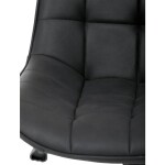 Pracovní židle, výškově nastavitelná, černá látka, KA-V3120 BK3