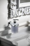 SAPHO - AIDA dávkovač mýdla 270 ml, mléčné sklo, chrom AI019