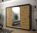 Šatní skříň Abi Jodelka 2 Barva korpusu: Dub artisan, Rozměry: 100 cm, Dveře: Bílá mat