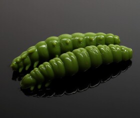 Libra Lures Larva Olive Green - 3,5cm 12ks,Libra Lures Larva Olive Green - 3,5cm 12ks