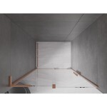 MEXEN/S - Velar L posuvné sprchové dveře 110, transparent, měď kartáčovaná 871-110-003-01-65