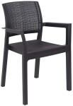 TOOMAX ALBA plastové křeslo - grafit