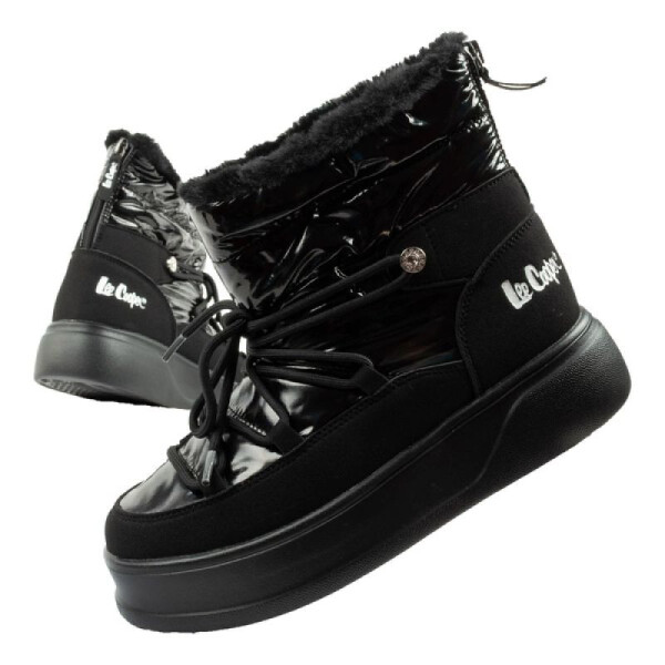 Lee Cooper dámská sportovní obuv zimní trekingová zateplená lakovaná dámské 37