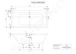 VILLEROY & BOCH - Subway Vana 1900x900 mm, alpská bílá UBA199SUB2V-01