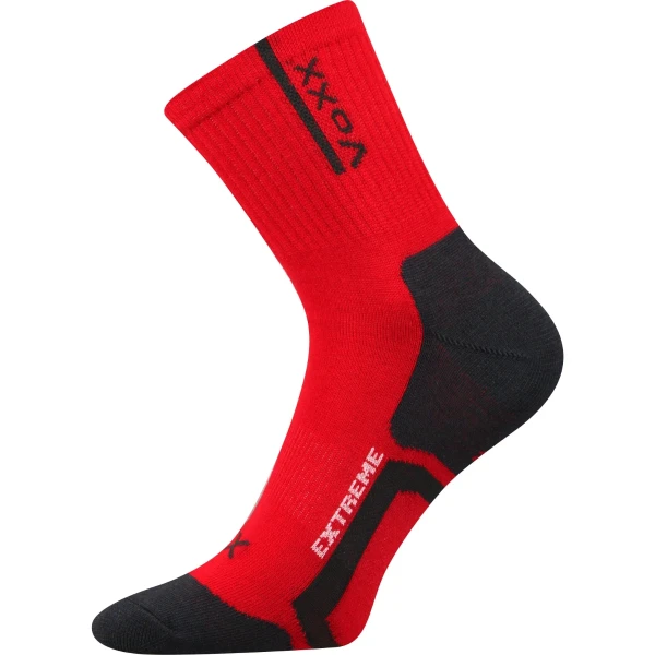 VOXX Ponožky sportovní slabé JOSEF se stříbrem ČERVENÉ 39-42 101304