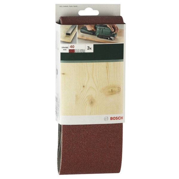 Bosch Accessories 2609256225 brusný pás Zrnitost 40 (d x š) 610 mm x 100 mm 3 ks