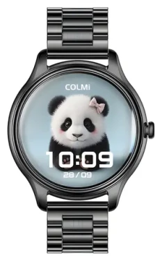 Colmi L28 černé, ocelový řemínek / Chytré hodinky / AMOLED / Bluetooth hovory / IP68 (L28 Black steel)