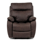 TV a relaxační křeslo s elektrickým ovládáním, potah hnědá látka v dekoru vintage, 1 motor 240V