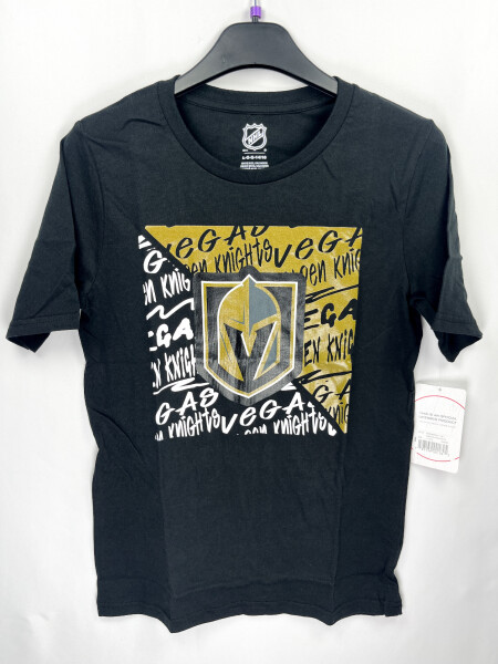Outerstuff Dětské tričko Vegas Golden Knights NHL Divide Ss Ctn Tee Velikost: Dětské L (13 - 14 let)