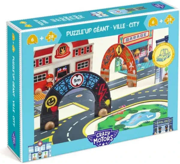 DJECO Podlahové obrysové puzzle Město