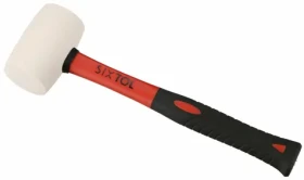 SIXTOL TPR HAMMER 450 bílá / Gumová palička / 450g / 330mm (SX3115)
