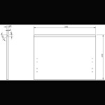 MEXEN/S - Orio koupelnová skříňka pod umyvadlo 60 cm s deskou, 1 šuplík, grafit mat 91A10-06047-1-BFC66