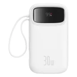 Baseus Qpow2 20000mAh 30W s kabelem USB-C bílá / Powerbanka / 3xUSB-C / 1xUSB-A (P10055009213-00)