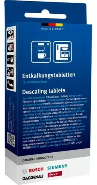 BOSCH Odvápňovací tablety TCZ8002A / 3 ks / pro automatické kávovary Bosch / ochrana proti korozi (TCZ 8002A)