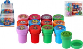 Razítka samobarvící 12ks plast Paw Patrol/Tlapková patrola v blistru 12x9cm 10ks v boxu