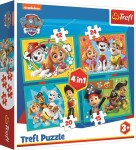 TREFL Puzzle 4v1 Šťastný tým