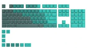 Glorious vyměnitelné klávesy GPBT US Rain Forest / 114 ks / US layout / Cherry MX(+) (GLO-KC-GPBT-RF)