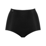 SLOGGI 24/7 MICROFIBRE - Maxi kalhotky (3 ks) – vysoký pas a hladký lesk Sloggi BLACK 48